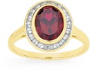 9ct-Gold-Created-Ruby-Diamond-Oval-Cut-Ring Sale