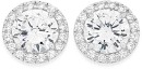 Sterling-Silver-Round-Cubic-Zirconia-Cluster-Studs Sale