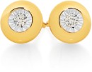 9ct-Gold-Diamond-Bezel-Stud-Earrings Sale