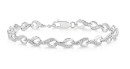 9ct-White-Gold-Diamond-Swirl-Bracelet Sale