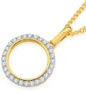 9ct-Gold-Diamond-Open-Circle-Pendant Sale