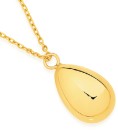 9ct-Gold-Polished-Teardrop-45cm-Necklet Sale