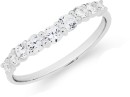 Sterling-Silver-Cubic-Zirconia-Tapered-Band Sale