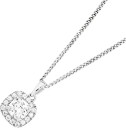 Sterling-Silver-Cubic-Zirconia-Small-Cushion-Cluster-Pendant Sale