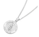 Sterling-Silver-15mm-Round-St-Christopher-Pendant Sale