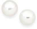 Sterling-Silver-10mm-Button-Cultured-Freshwater-Pearl-Stud-Earrings Sale