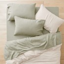 Milano-Linen-Sheet-Set-Khaki Sale