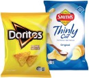 Doritos-Corn-Chips-150170g-Smiths-Thinly-Cut-175g-or-Sunbites-Grain-Waves-Chips-170g-Selected-Varieties Sale