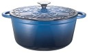The-Cooks-Collective-Fleur-De-Lis-Casserole-26cm-Blue Sale