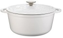 The-Cooks-Collective-Fleur-De-Lis-Casserole-26cm-White Sale