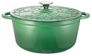 The-Cooks-Collective-Fleur-De-Lis-Casserole-26cm-Green Sale