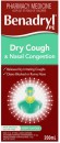 Benadryl-Dry-Cough-Nasal-Congestion-Liquid-200ml Sale