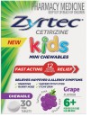 Zyrtec-Kids-Fast-Acting-Allergy-Hayfever-Relief-Grape-30-Chewable-Tablets Sale