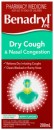 Benadryl-PE-Dry-Cough-Nasal-Congestion-Cough-Liquid-200mL Sale