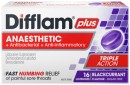 Difflam-Plus-Anaesthetic-Blackcurrant-Flavour-16-Lozenges Sale