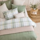 Finlay-Green-Check-Flannelette-Reversible-Quilt-Cover-Set-by-Habitat Sale