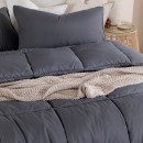 Snoozi-Cube-Charcoal-Comforter-Set-by-Essentials Sale