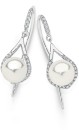 Sterling-Silver-Shell-Pearl-on-Cubic-Zirconia-Drop-Hook-Earrings Sale