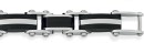Stainless-Steel-21cm-Black-Plate-Satin-Polish-Mens-Bracelet Sale