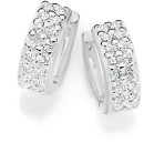 Sterling-Silver-Cubic-Zirconia-Huggies Sale