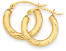 9ct-Gold-10mm-Twist-Hoop-Earrings Sale