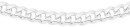 Sterling-Silver-50cm-Solid-Dia-cutBevel-Italian-Curb-Chain Sale