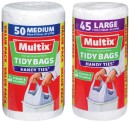 Multix-Handy-Ties-Tidy-Bags-Medium-50-Pack-or-Large-45-Pack Sale