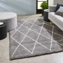 Trellis-Shag-Rug-Grey-Large-235cm-x-160cm Sale