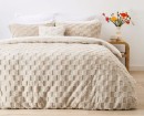 Check-Quilt-Cover-Set-King-Bed-Beige Sale