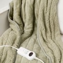 Sherpa-Heated-Throw-Green Sale