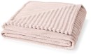 Plush-Ribbed-Blanket-DoubleQueen-Bed-Pink Sale
