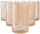 6-Amber-Pearl-Highball-Glasses Sale