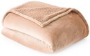 Sherpa-Reverse-Blanket-DoubleQueen-Bed-Praline Sale