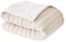 Faux-Fur-Blanket-DoubleQueen-Bed-Beige Sale