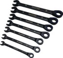 NEW-ToolPRO-7-Pce-90t-Black-Ratchet-Spanner-Set Sale