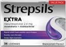 Strepsils-Extra-Anaesthetic-Antibacterial-Blackcurrant-Flavour-36-Lozenges Sale
