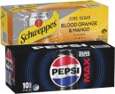 Pepsi-or-Solo-Soft-Drink-or-Schweppes-Sparkling-Infused-Water-10x375mL Sale