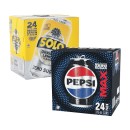 Pepsi-Max-Mountain-Dew-Solo-Zero-Sugar-or-Sunkist-Zero-Sugar-Soft-Drink-Varieties-24-x-375ml Sale