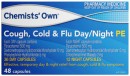Chemists-Own-Cough-Cold-Flu-DayNight-PE-48-Capsules Sale