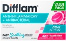 NEW-Difflam-Dual-Action-Strawberry-Flavour-Value-Pack-32-Lozenges Sale