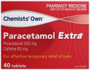 Chemists-Own-Paracetamol-Extra-40-Tablets Sale