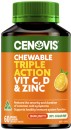 Cenovis-Chewable-Triple-Action-Vitamin-C-D-Zinc-Tablets-60-Pack Sale