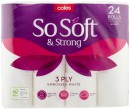 Coles-3-Ply-So-Soft-Strong-Toilet-Paper-24-Pack Sale
