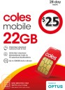 Coles-Mobile-25-Prepaid-SIM Sale