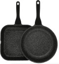 The-Cooks-Collective-Classic-28cm-Grill-and-26cm-Frypan-Set Sale