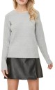 Vero-Moda-Doffy-Long-Sleeve-0-Neck-Blouse-Grey Sale