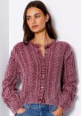 Grab-Denim-Washed-Cable-Cropped-Cardi-Burgundy Sale