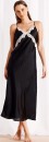 Chloe-Lola-Signature-Satin-Long-Chemise-Black Sale