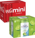 Coca-Cola-or-Mt-Franklin-Lightly-Sparkling-Cans-6x250mL Sale