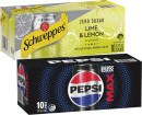Pepsi-or-Solo-Soft-Drink-or-Schweppes-Infused-Water-10x375mL Sale
